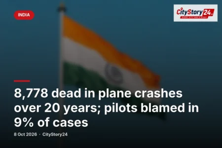 8,778 dead in plane crashes over 20 years; pilots blamed in 9% of cases