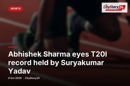 Abhishek Sharma eyes T20I record held by Suryakumar Yadav