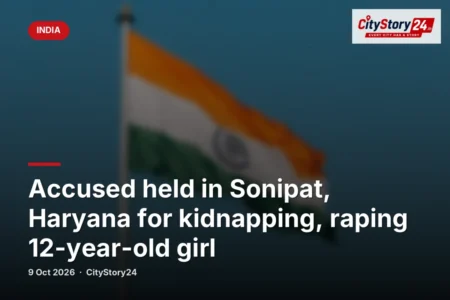 Accused held in Sonipat, Haryana for kidnapping, raping 12-year-old girl