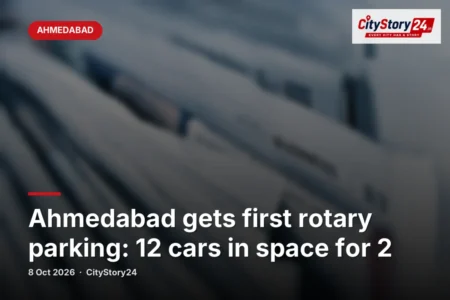 Ahmedabad gets first rotary parking: 12 cars in space for 2