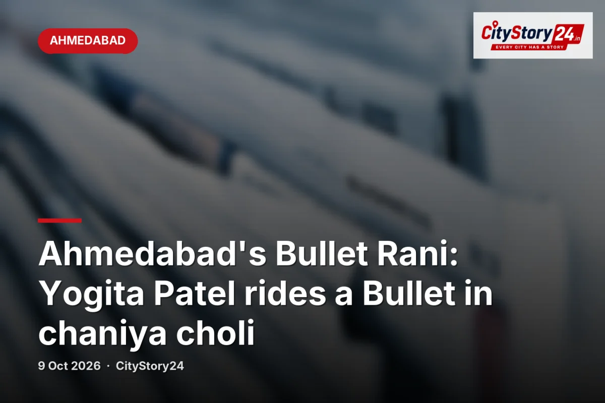 Ahmedabad's Bullet Rani: Yogita Patel rides a Bullet in chaniya choli
