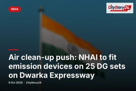 Air clean-up push: NHAI to fit emission devices on 25 DG sets on Dwarka Expressway