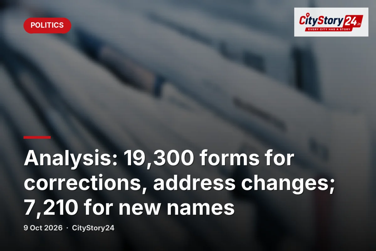 Analysis: 19,300 forms for corrections, address changes; 7,210 for new names