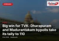 Big win for TVK: Dharapuram and Madurantakam bypolls take its tally to 110
