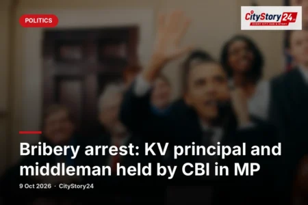 Bribery arrest: KV principal and middleman held by CBI in MP