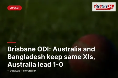 Brisbane ODI: Australia and Bangladesh keep same XIs, Australia lead 1-0