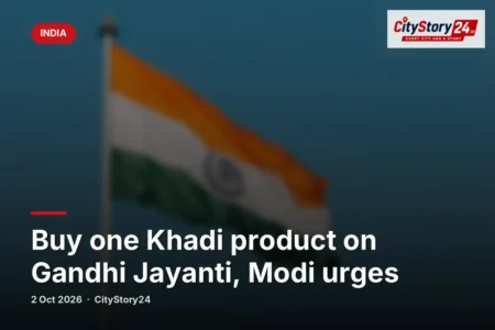 Buy one Khadi product on Gandhi Jayanti, Modi urges
