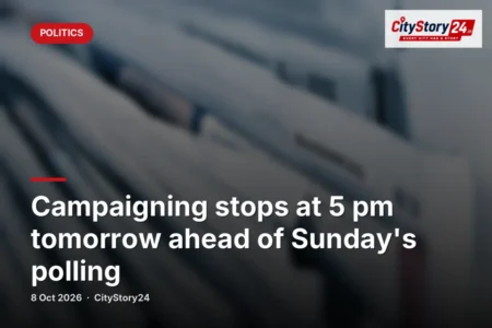 Campaigning stops at 5 pm tomorrow ahead of Sunday's polling