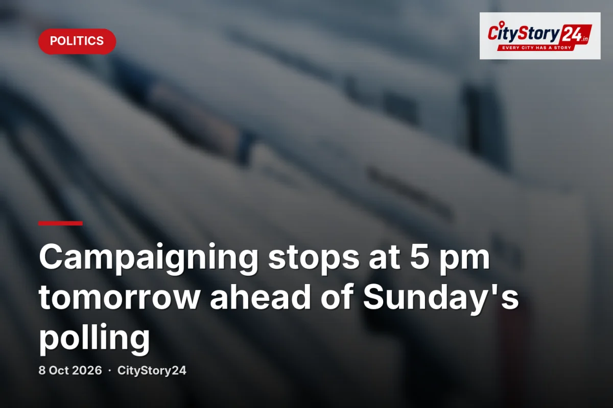 Campaigning stops at 5 pm tomorrow ahead of Sunday's polling
