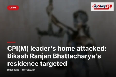 CPI(M) leader's home attacked: Bikash Ranjan Bhattacharya's residence targeted
