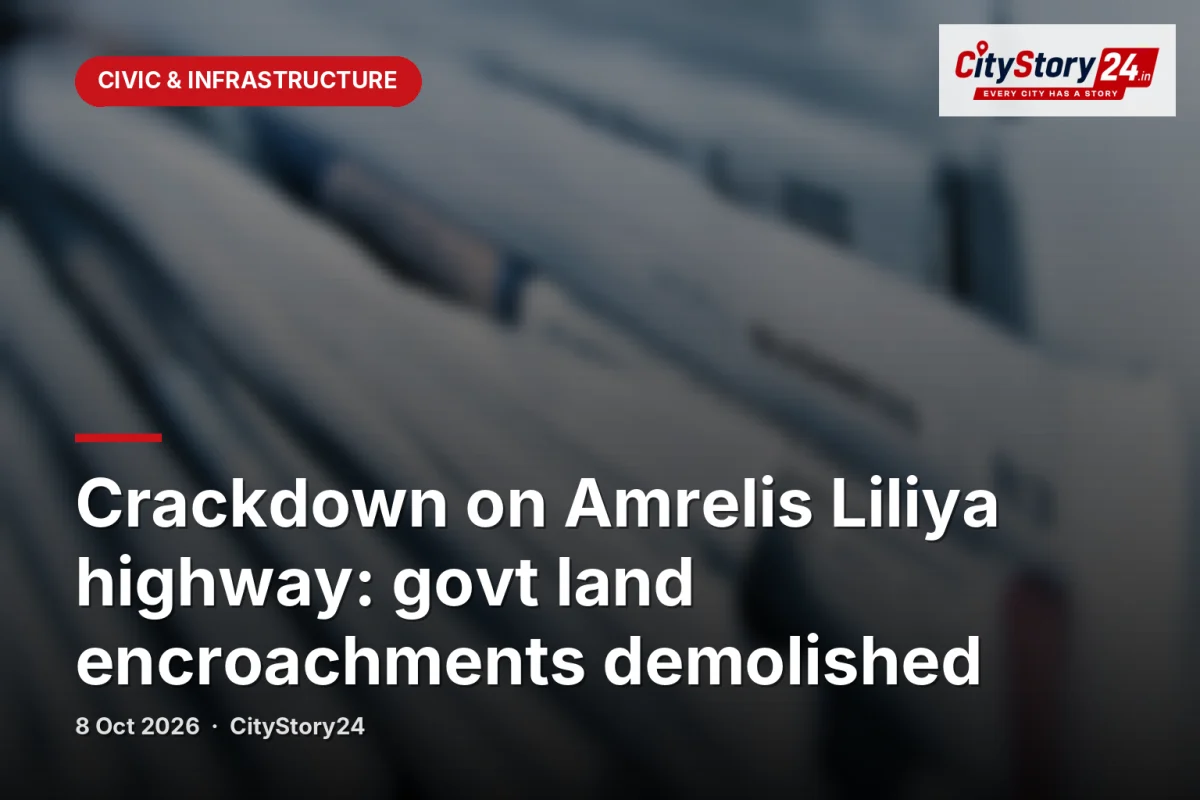 Crackdown on Amrelis Liliya highway: govt land encroachments demolished