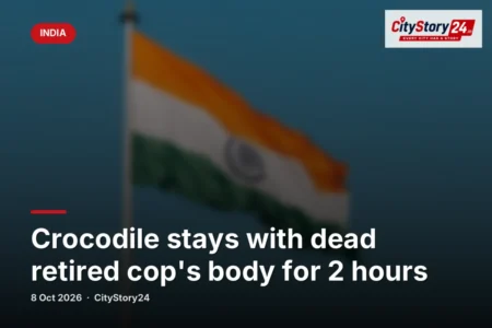 Crocodile stays with dead retired cop's body for 2 hours