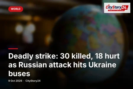 Deadly strike: 30 killed, 18 hurt as Russian attack hits Ukraine buses