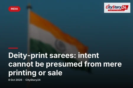 Deity-print sarees: intent cannot be presumed from mere printing or sale