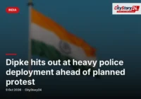Dipke hits out at heavy police deployment ahead of planned protest