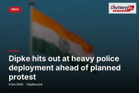 Dipke hits out at heavy police deployment ahead of planned protest