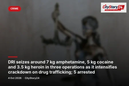 DRI seizes around 7 kg amphetamine, 5 kg cocaine and 3.5 kg heroin in three operations as it intensifies crackdown on drug trafficking; 5 arrested
