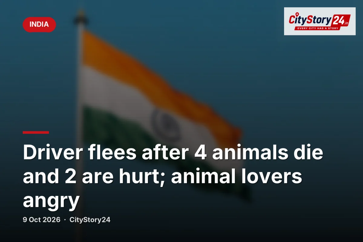 Driver flees after 4 animals die and 2 are hurt; animal lovers angry