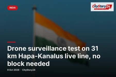 Drone surveillance test on 31 km Hapa-Kanalus live line, no block needed
