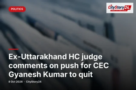 Ex-Uttarakhand HC judge comments on push for CEC Gyanesh Kumar to quit