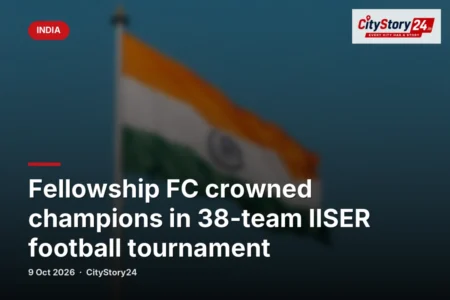 Fellowship FC crowned champions in 38-team IISER football tournament