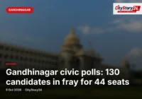Gandhinagar civic polls: 130 candidates in fray for 44 seats