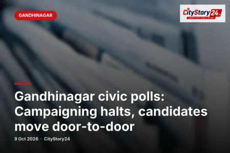 Gandhinagar civic polls: Campaigning halts, candidates move door-to-door