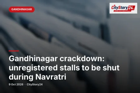Gandhinagar crackdown: unregistered stalls to be shut during Navratri