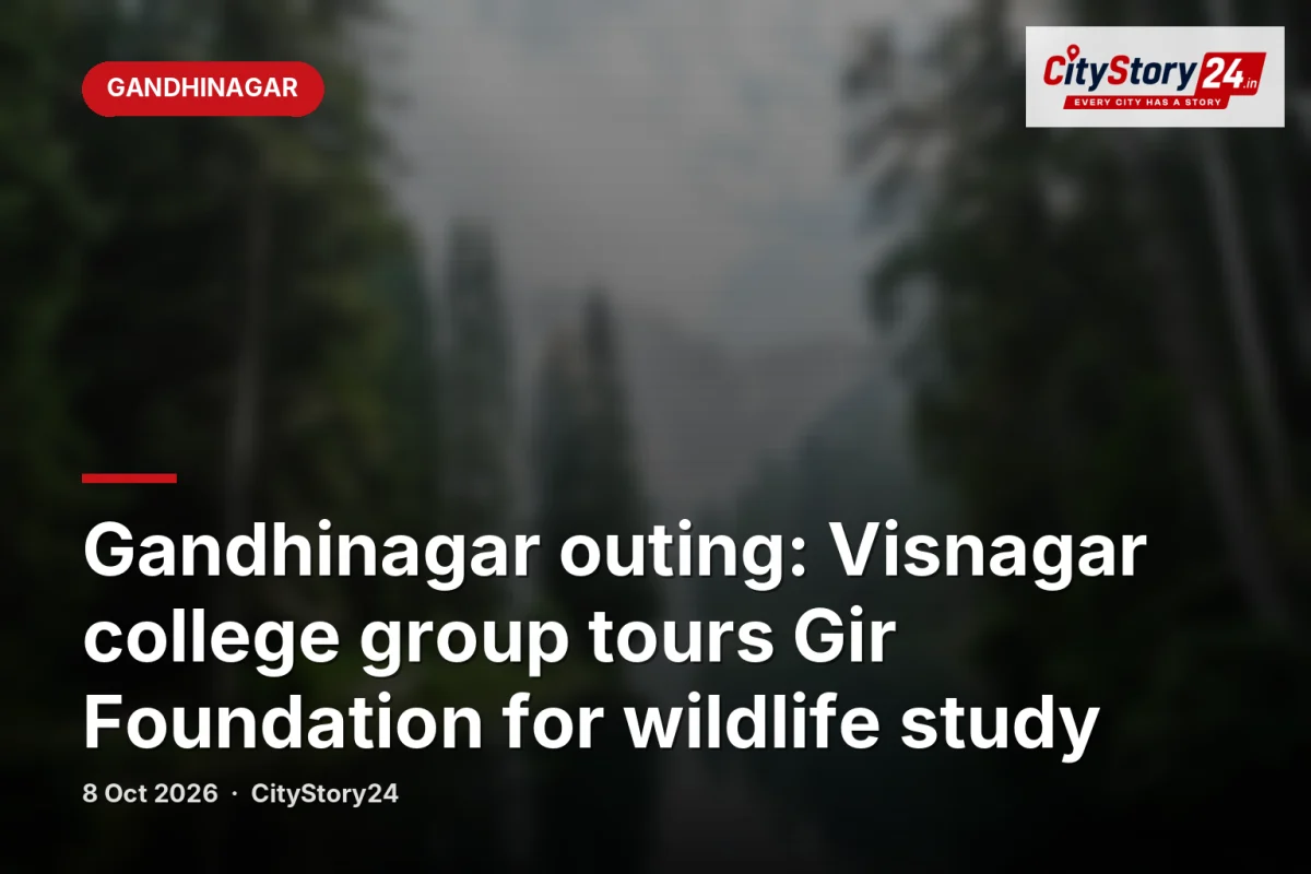 Gandhinagar outing: Visnagar college group tours Gir Foundation for wildlife study