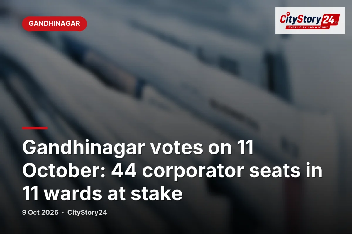 Gandhinagar votes on 11 October: 44 corporator seats in 11 wards at stake