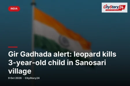 Gir Gadhada alert: leopard kills 3-year-old child in Sanosari village