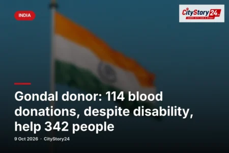 Gondal donor: 114 blood donations, despite disability, help 342 people