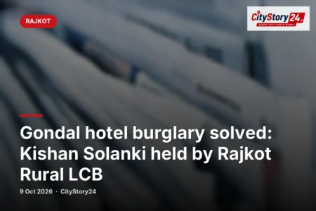 Gondal hotel burglary solved: Kishan Solanki held by Rajkot Rural LCB