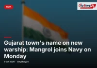 Gujarat town's name on new warship: Mangrol joins Navy on Monday