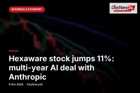 Hexaware stock jumps 11%: multi-year AI deal with Anthropic