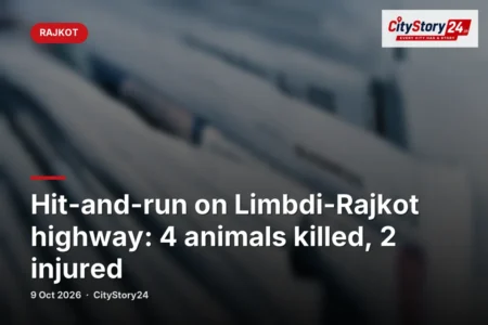 Hit-and-run on Limbdi-Rajkot highway: 4 animals killed, 2 injured