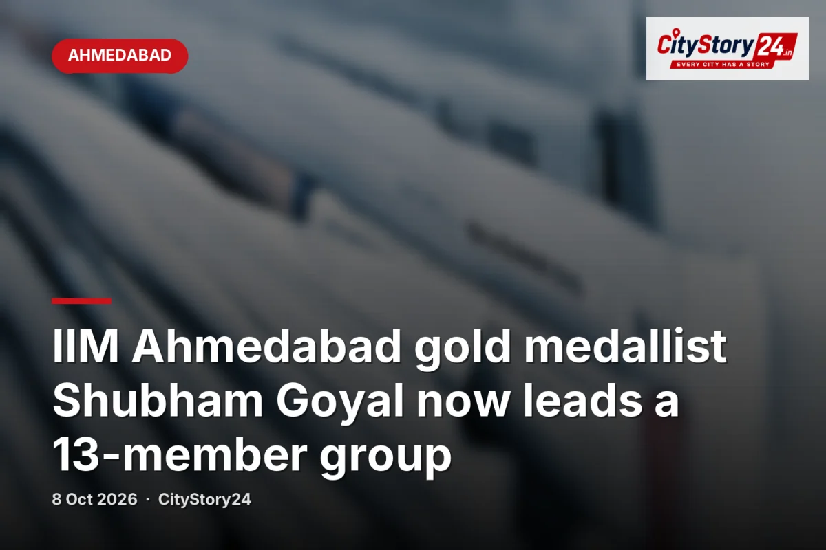 IIM Ahmedabad gold medallist Shubham Goyal now leads a 13-member group