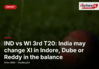 IND vs WI 3rd T20: India may change XI in Indore, Dube or Reddy in the balance