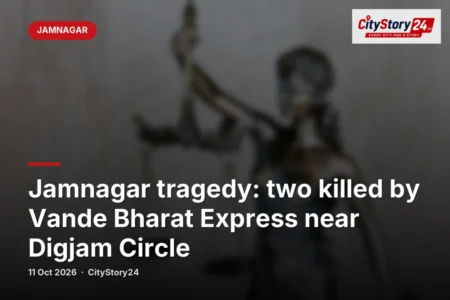 Jamnagar tragedy: two killed by Vande Bharat Express near Digjam Circle