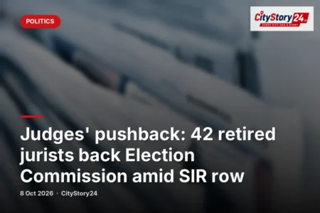 Judges' pushback: 42 retired jurists back Election Commission amid SIR row