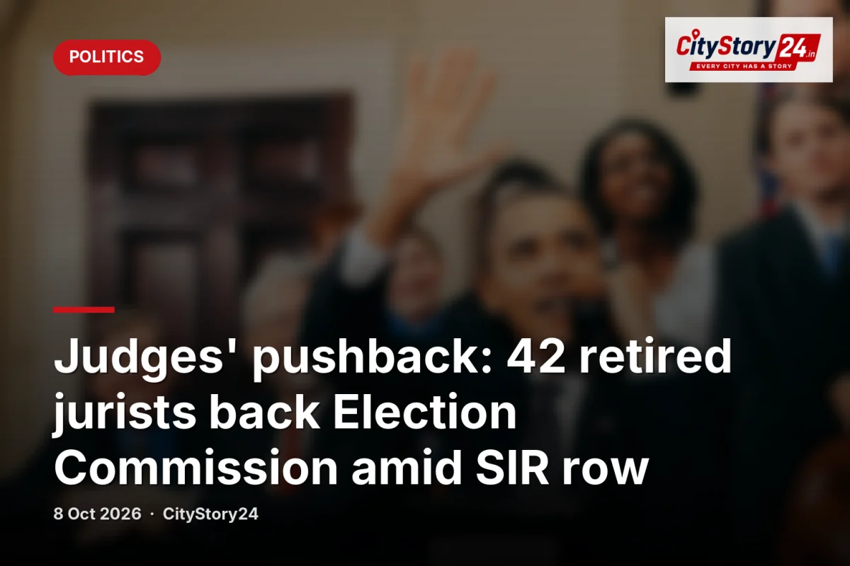 Judges' pushback: 42 retired jurists back Election Commission amid SIR row