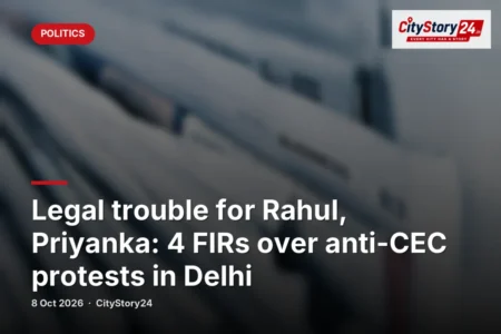 Legal trouble for Rahul, Priyanka: 4 FIRs over anti-CEC protests in Delhi