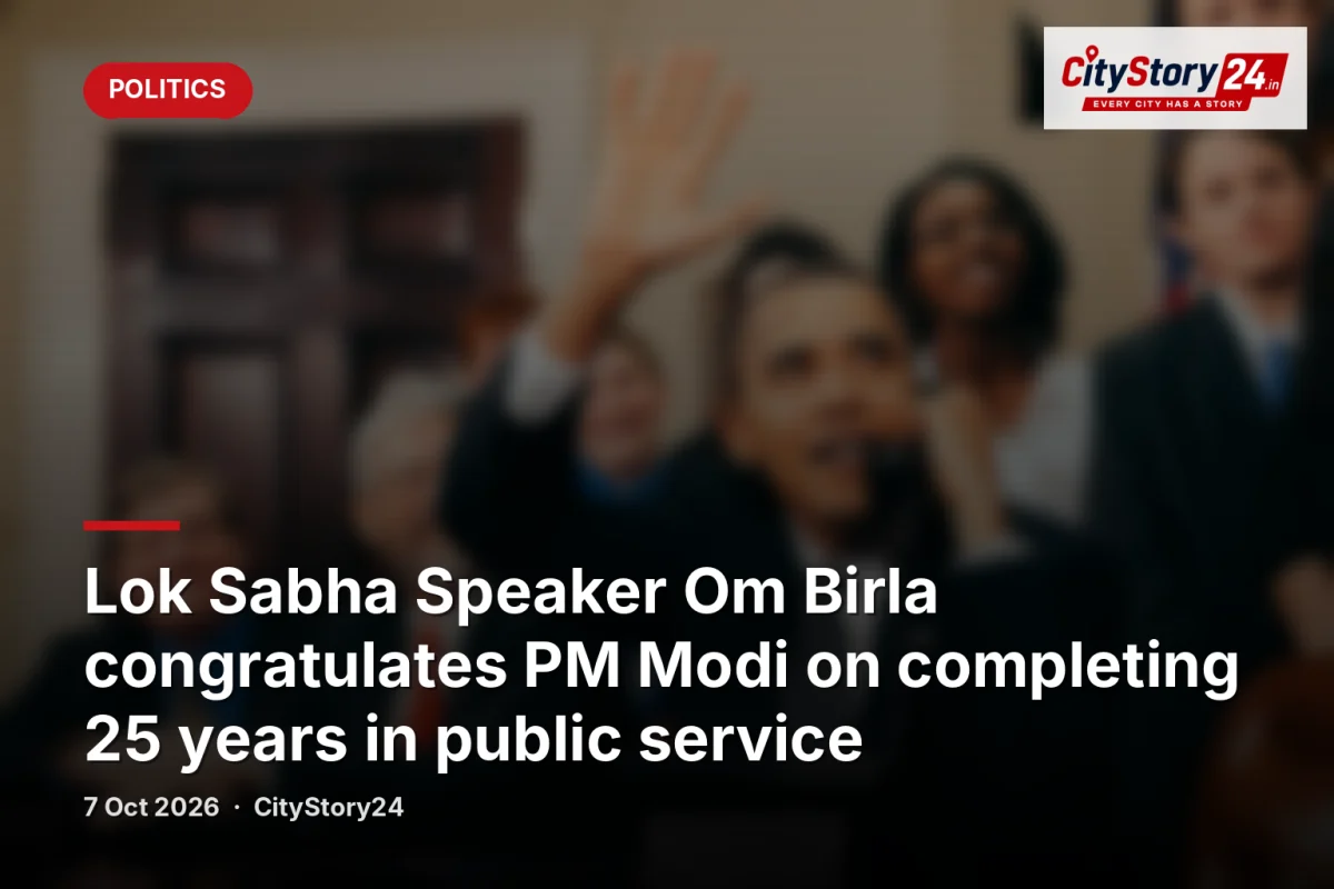Lok Sabha Speaker Om Birla congratulates PM Modi on completing 25 years in public service