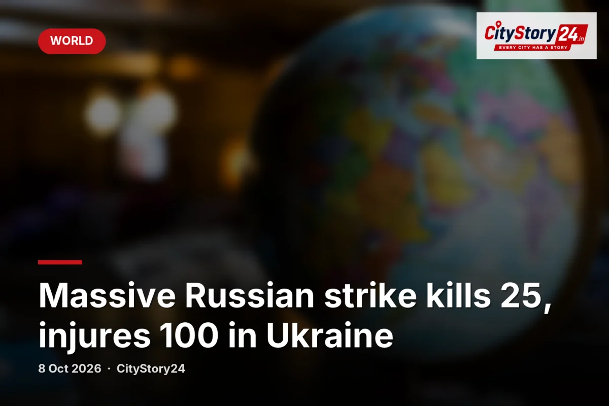 Massive Russian strike kills 25, injures 100 in Ukraine