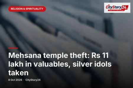 Mehsana temple theft: Rs 11 lakh in valuables, silver idols taken