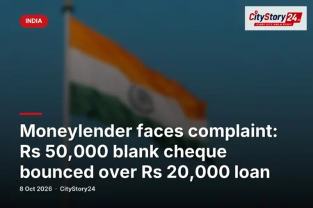 Moneylender faces complaint: Rs 50,000 blank cheque bounced over Rs 20,000 loan