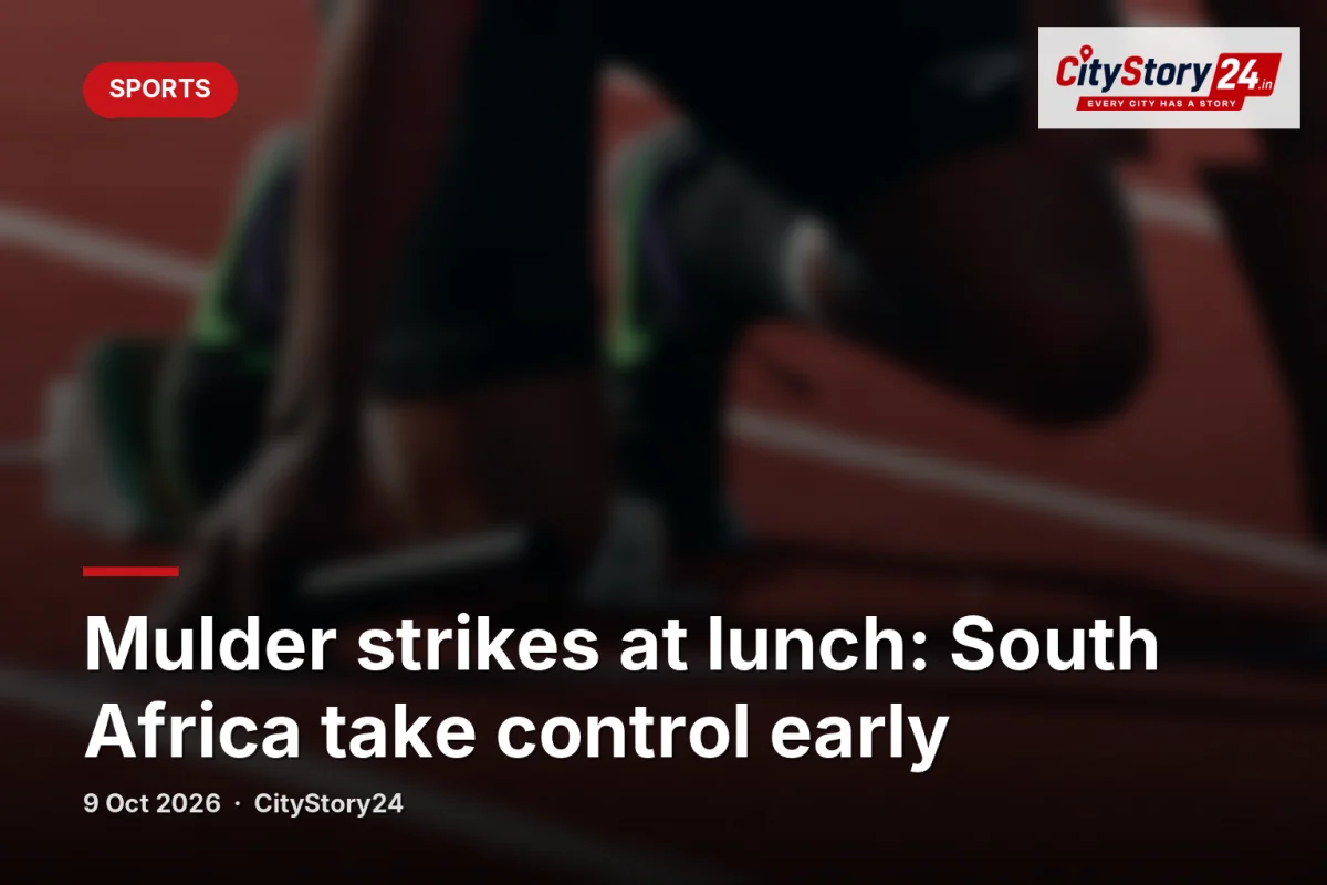Mulder strikes at lunch: South Africa take control early