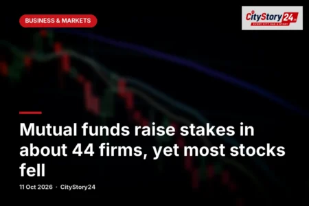 Mutual funds raise stakes in about 44 firms, yet most stocks fell