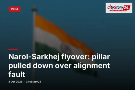 Narol-Sarkhej flyover: pillar pulled down over alignment fault