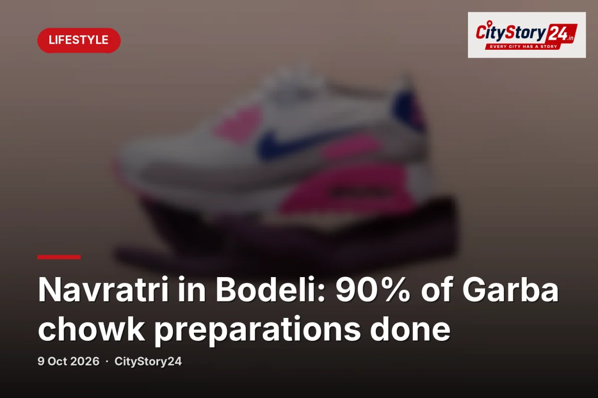 Navratri in Bodeli: 90% of Garba chowk preparations done
